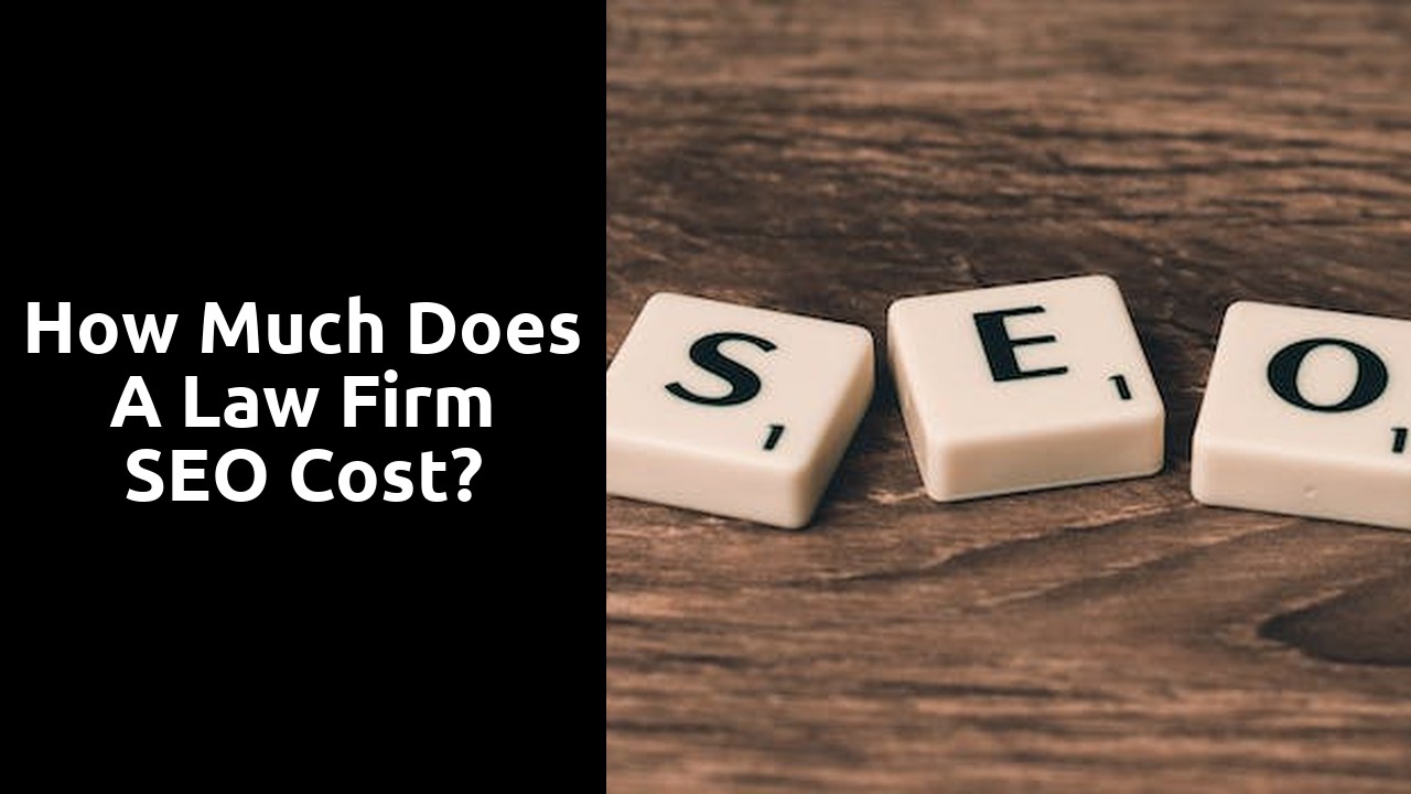 How much does a law firm SEO cost?