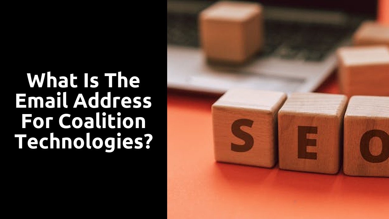 What is the email address for coalition technologies?