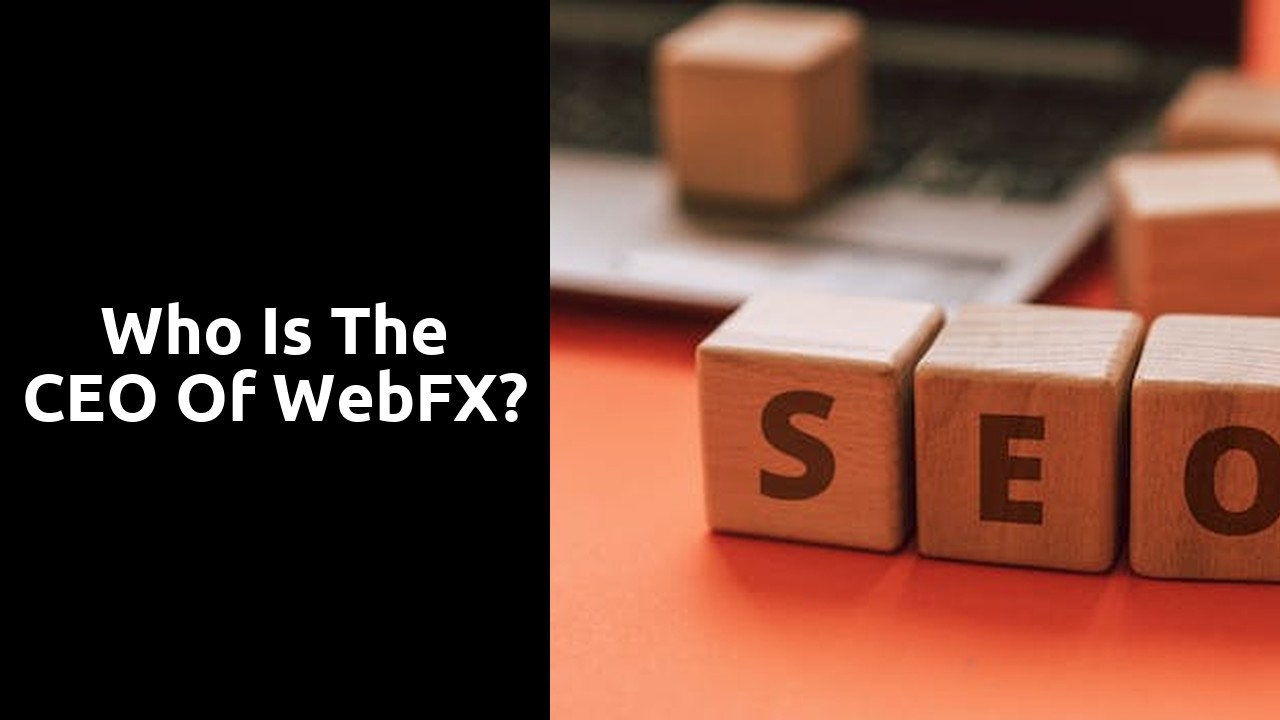 Who is the CEO of WebFX?
